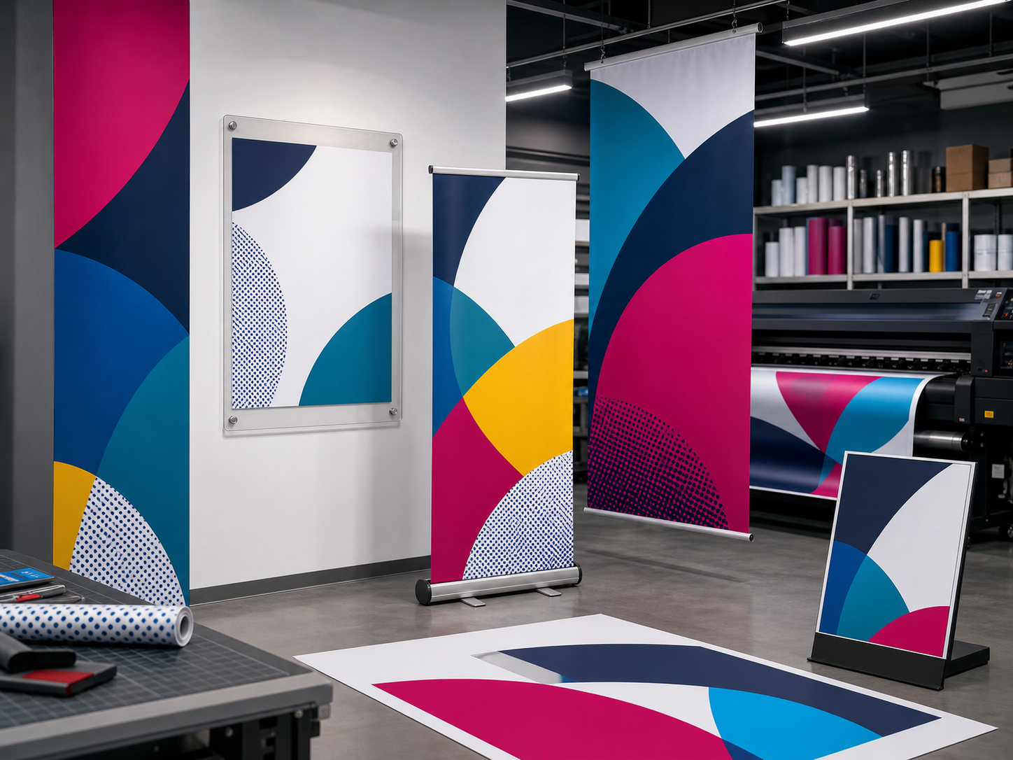 Large format signage and retail branding